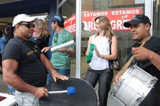 Sindicato realiza ato público no centro de Campo Grande