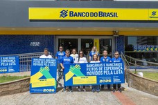 Campanha 2026: Protesto em frente ao Banco do Brasil