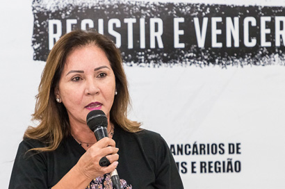 Neide Rodrigues, presidenta do SEEBCG-MS 