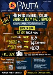 Pauta - Jornal dos Empregados da Caixa - Agosto 2026