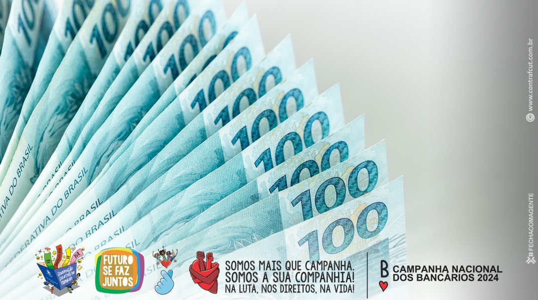 Bancários terão reajuste de 5,68%, com aumento real de 0,6%. Veja valores atualizados
