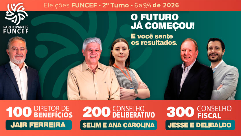 Segundo turno das Eleições Funcef começa na segunda (6). Sindicato apoia candidatos do grupo Participantes Funcef